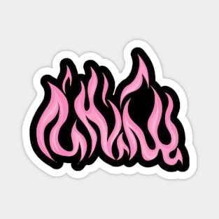 Pink Fire Magnet