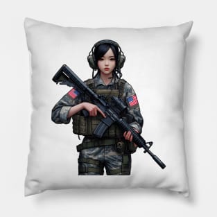 Tactical Girl Pillow