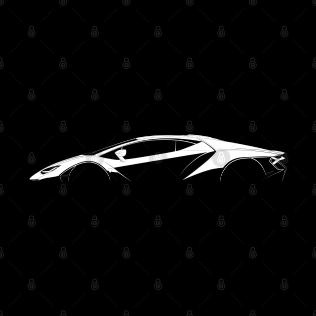 Lamborghini Centenario Silhouette by Car-Silhouettes