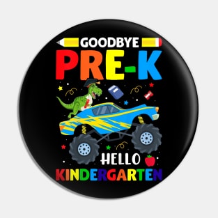 Kids Goodbye Pre-K Hello Kindergarten Graduation Class 2024 Pin