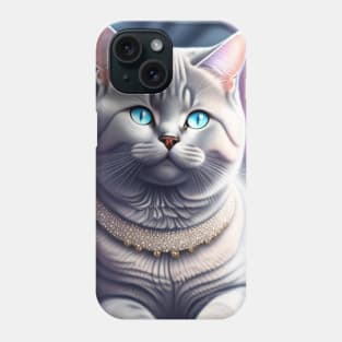 Sparkling British Shorthair Cat Unwinds in Comfort Phone Case