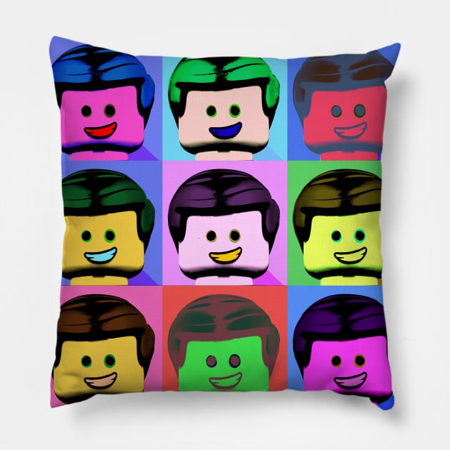 Lego Monroe The Second Second One Pillow by j2artist