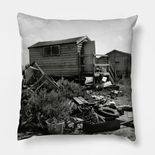 Fishing Shed at Brancaster Staithe, Norfolk, UK Pillow