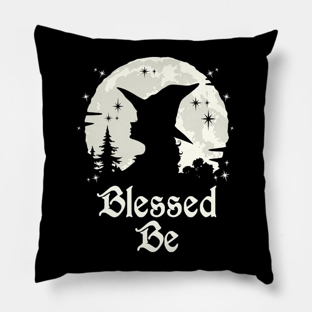 Wiccan Witchcraft Blessed Be Pillow by ShirtFace