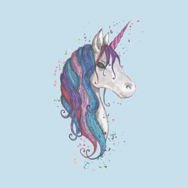 rainbow unicorn by Beckoid