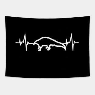 Pangolin heartbeat ECG pangolin vibes motif Tapestry