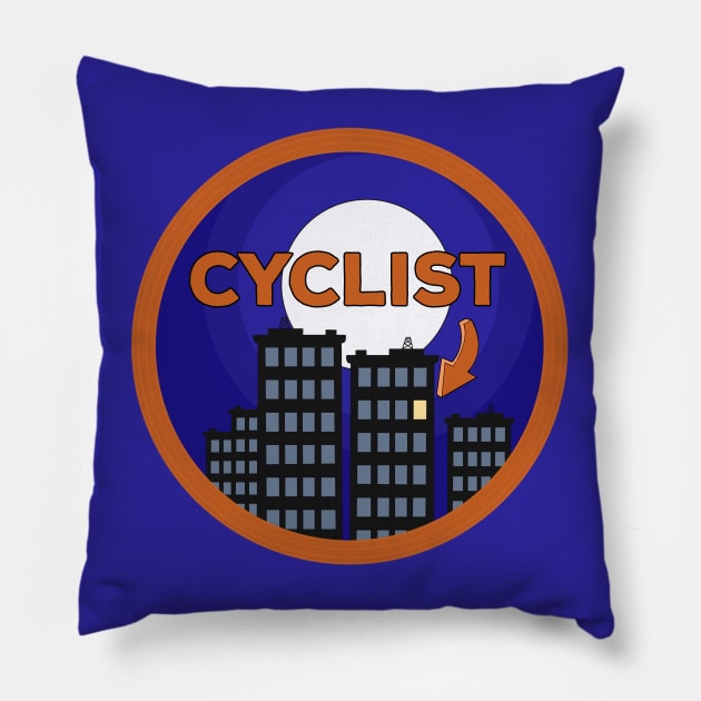 Cyclist Pillow by DiegoCarvalho