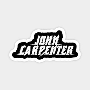 John Carpenter Metal Font Magnet