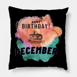 Birthday December #12 Pillow