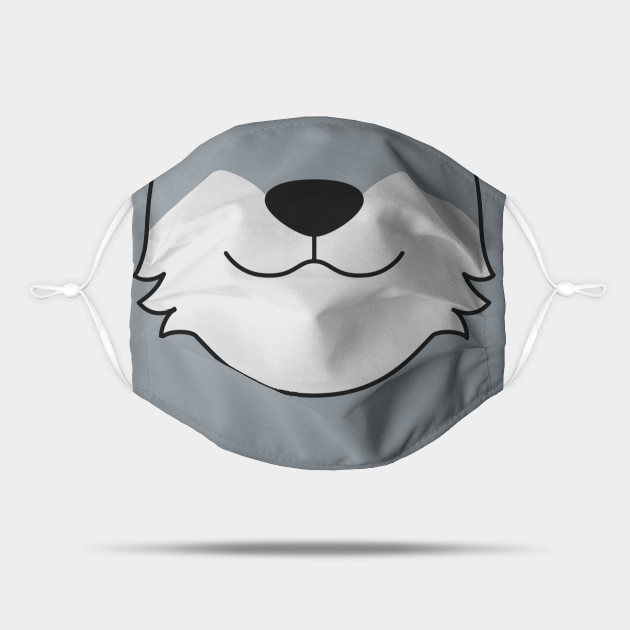 Cartoon Wolf Wolf Mask Teepublic Uk