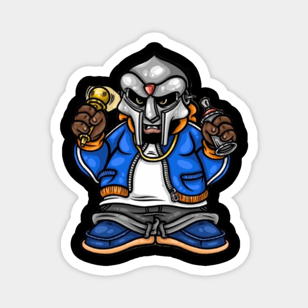 MF Doom Magnet by RunPaulArt