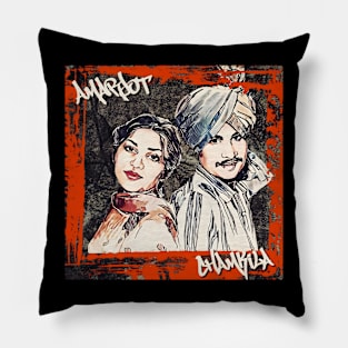 Chamkila & Amarjot Pillow