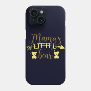 Mama's Little Bear Cute gift for baby yellow bear Phone Case