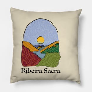 Riverside landscape in autumn Pillow