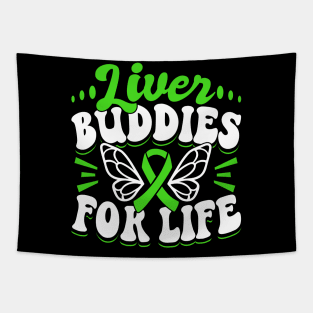 Organ Donor Green Ribbon, Liver Buddies For Life Tapestry