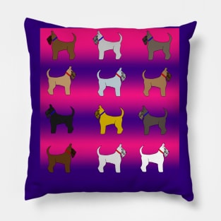 perritos pintorescos Pillow