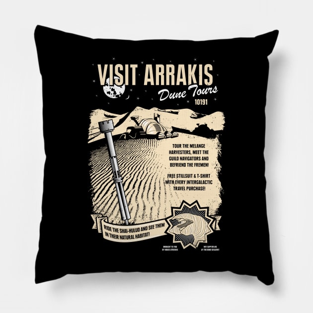 Visit Arrakis Pillow by heavyhand