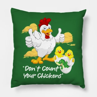 Funny Easter Chicks Pillow