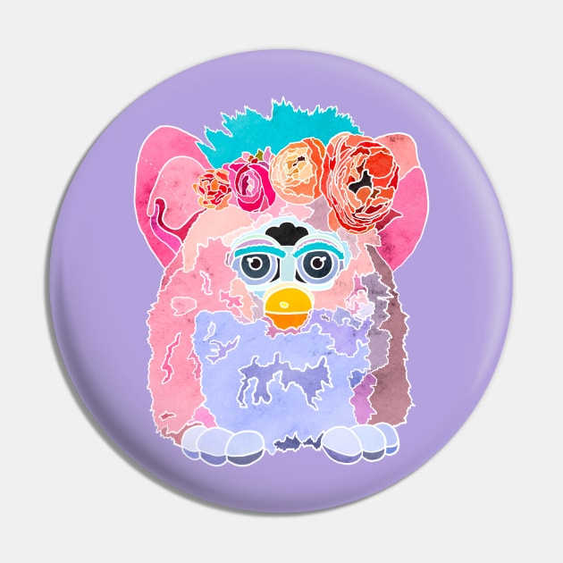 Flower Crown Furbie Pin by Roguish Design