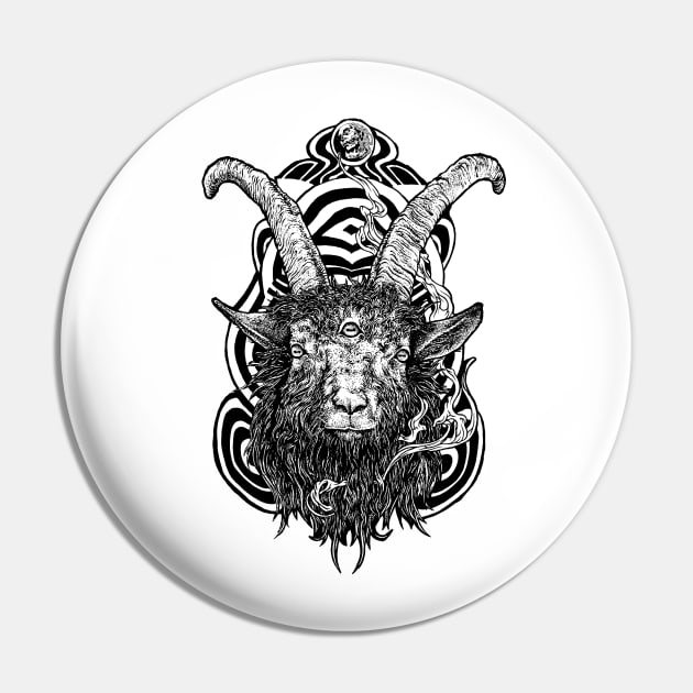 The Great Goat Pin by rottenfantom