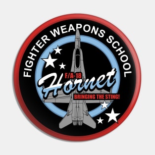 F/A-18 Hornet Fighter Weapons School Pin