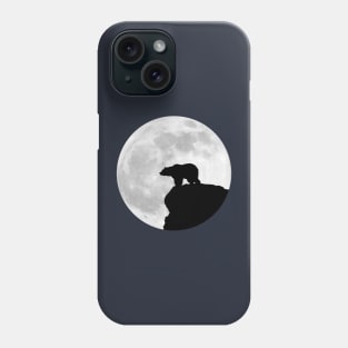 Bear under the moon Phone Case