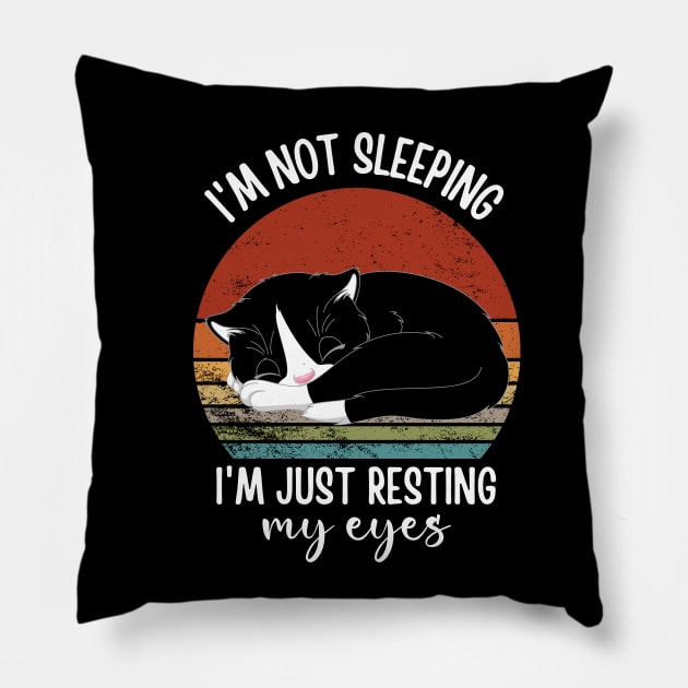 I'm Just Resting My Eyes Funny Balding Dad BOD funny dad joks Pillow by Emouran