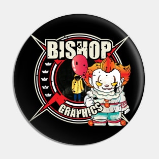 Bishop Graphics Halloween Logo Pin