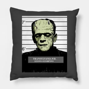 Frankenstein Mug Shot Pillow