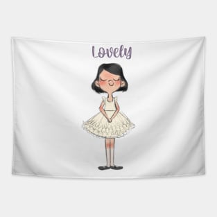 Lovely girl Tapestry