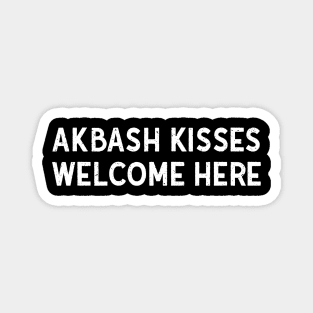 Akbash Kisses Welcome Here Magnet