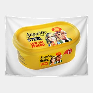 A tub of Sapphire & Steel low-fat spread Tapestry
