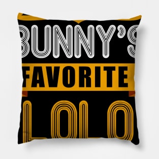 MENS EVERY BUNNYS FAVORITE LOLO SHIRT CUTE EASTER GIFT Pillow