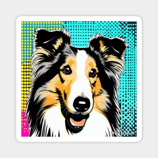 Collie Pop Art Magnet