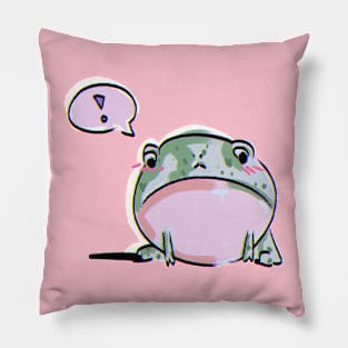 Rotund Frog ! Pillow