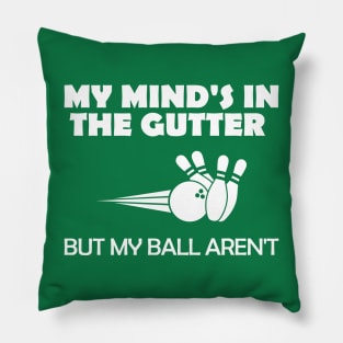 funny bowling Pillow