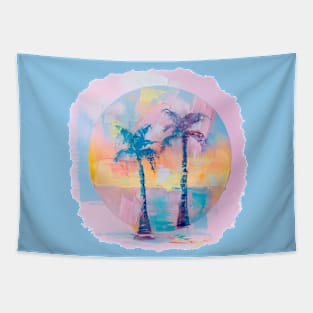 Tropical sunrise Tapestry