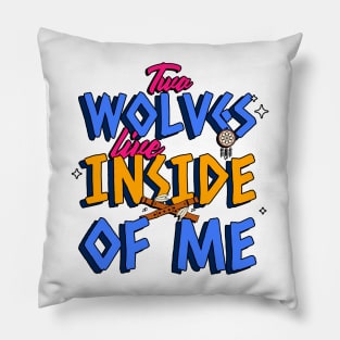 Wolf Howling T-Shirt Pillow