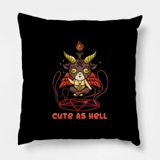 Cute as Hell - anime kawaii Baphomet T-Shirt Pillow