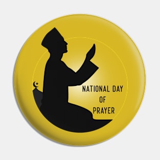 National Day of Prayer , Dua Prayer Islam Salah , YELLOW Pin