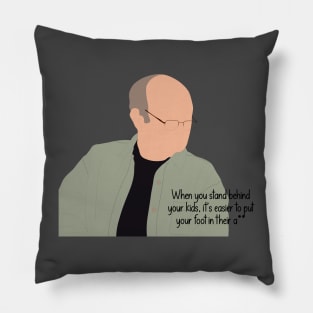 Stand behind your kids - Red - 90's show Pillow