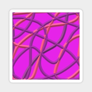 Purple and Pink Twists Magnet