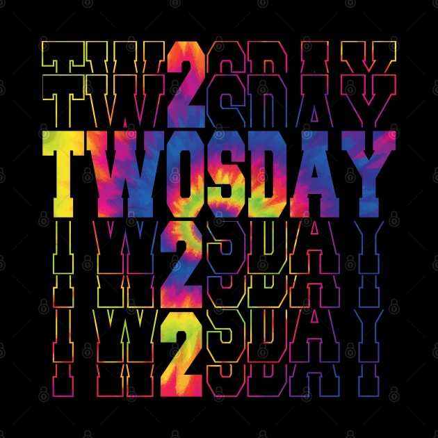 Happy twosday 2/22/22 tie dye twosday 2022 for boys by HBart