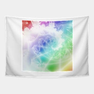 Lacy Rainbow Spiral Tapestry