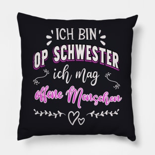 OP Schwester lustiger Spruch Krankenschwester Pillow