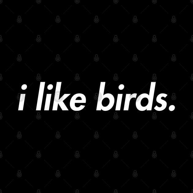 I Like Birds Minimalist by lightbulbmcoc