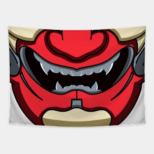 Samurai Mask Tapestry