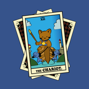 TAROT CARDS DECK | THE CHARIOT. | FORTUNE CAT T-Shirt