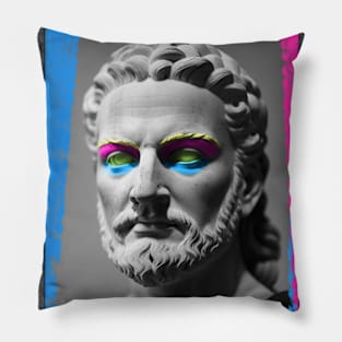 MODERN ART STATUE PORTRAIT Pillow