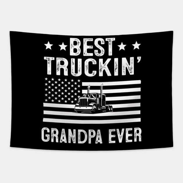 Grandpa Truck Driver Tapestry by banayan